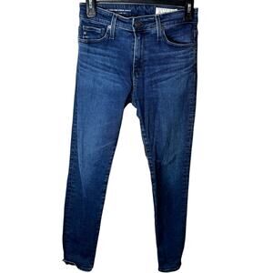 Anthropologie AG The High Rise Stevie Ankle Jean Medium Dark Blue